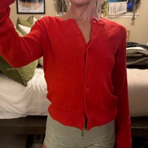 H&M Fiery Red Cardigan